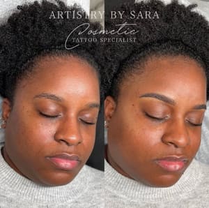 Eyebrow Tattoo result by Artistry by Sara in Oakville, CT