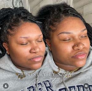 Eyebrow Tattoo result by Artistry by Sara in Oakville, CT