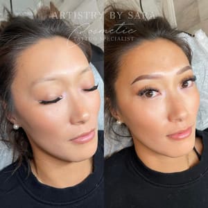 Eyebrow Tattoo result by Artistry by Sara in Oakville, CT