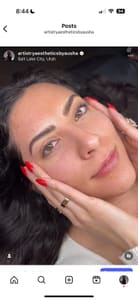 Eyebrow Tattoo result by Artistryaestheticsbyausha in Midvale, UT