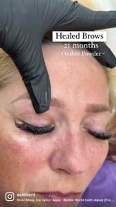 Eyebrow Tattoo result by Ashli K Beauty in Mansfield, TX