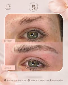 Eyebrow Tattoo result by Atelier Bei Permanent Makeup in Huntington Beach, CA