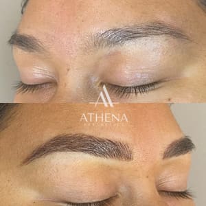 Eyebrow Tattoo result by Athena Aesthetics in Ontario, CA