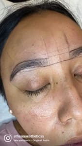 Eyebrow Tattoo result by Athena Aesthetics in Ontario, CA