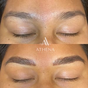 Eyebrow Tattoo result by Athena Aesthetics in Ontario, CA