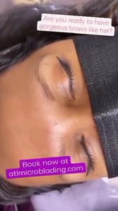 Eyebrow Tattoo result by ATL Microblading & Beauty Bar - DMV in Gaithersburg, MD