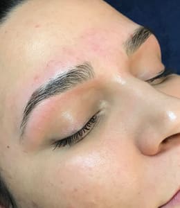 Eyebrow Tattoo result by Atomic Beauty Co @ Harper's Valley Spa in Los Ranchos De Albuquerque, NM