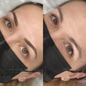 Eyebrow Tattoo result by Audrey Semi-permanent in Malone, NY