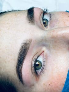 Eyebrow Tattoo result by Aura Beauty Art- beauty studio in Downers Grove, IL