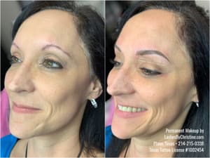 Eyebrow Tattoo result by Aura Beauty & Ink (formerly Lashes By Christine) in Frisco, TX
