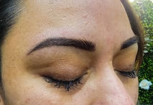 Eyebrow Tattoo result by Aura Beauty Studio in Danville, IN