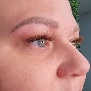 Eyebrow Tattoo result by Aura Beauty Studio in Danville, IN