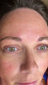 Eyebrow Tattoo result by Aura Permanent Cosmetics LLC in Silver City, NM