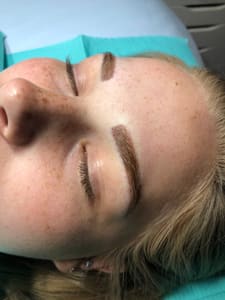 Eyebrow Tattoo result by Aussie Lashes and Luxury Spa in Loveland, CO