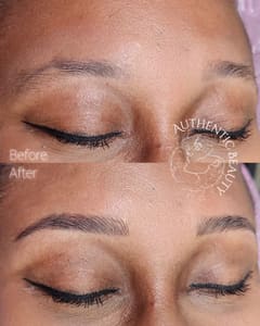 Eyebrow Tattoo result by Authentic Beauty LLC in Islip, NY