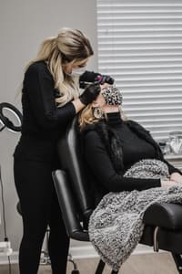 Eyebrow Tattoo result by Ava Jade Esthetics in Flower Mound, TX