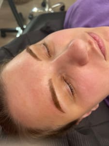 Eyebrow Tattoo result by Ava Jade Esthetics in Flower Mound, TX