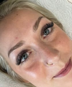 Eyebrow Tattoo result by Ava Jade Esthetics in Flower Mound, TX
