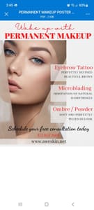 Eyebrow Tattoo result by AweSkin by Esthetic and Lash Studio by Eva in Palm Harbor, FL