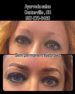 Eyebrow Tattoo result by Ayurveda Salon Centerville , Ohio - Women’s Beauty Salon in Dayton, OH