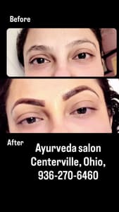 Eyebrow Tattoo result by Ayurveda Salon Centerville , Ohio - Women’s Beauty Salon in Dayton, OH