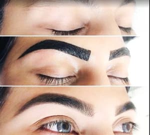 Eyebrow Tattoo result by B Blush Threading Salon in Carrollton, TX