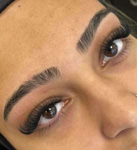 Eyebrow Tattoo result by Babe Brows Lash Lounge By Liz in Massapequa Park, NY