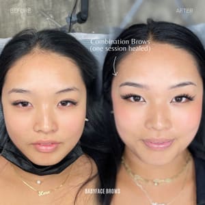 Eyebrow Tattoo result by Babyface Brows in Brooklyn, NY