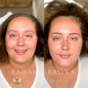 Eyebrow Tattoo result by Badass Brows by Hannah in Panama City, FL