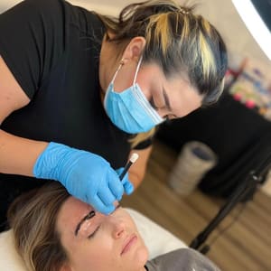 Eyebrow Tattoo result by Baddies Beauty Bar AZ in Cave Creek, AZ