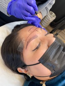 Eyebrow Tattoo result by Baddies Beauty Bar AZ in Cave Creek, AZ