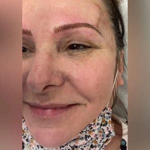 Eyebrow Tattoo result by Bahar Beauty in San Diego, CA