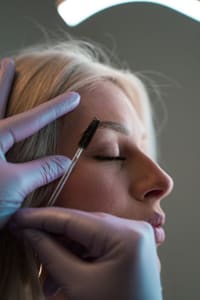 Eyebrow Tattoo result by Baltimore Beauties Permanent Makeup & Paramedical tattoo studio in Lutherville, MD