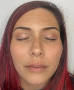 Eyebrow Tattoo result by Barberos Ink in Runnemede, NJ