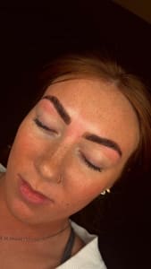 Eyebrow Tattoo result by Bare Beauty & Co. in Montrose, MI