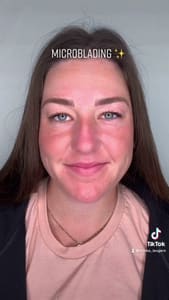 Eyebrow Tattoo result by BARE Beauty Collective in Fishers, IN