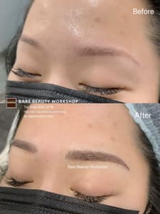 Eyebrow Tattoo result by Bare Beauty Workshop in Flushing, NY