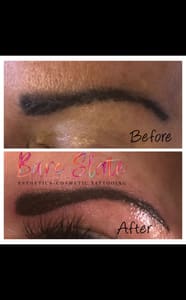 Eyebrow Tattoo result by Bare Slate in Spokane Valley, WA