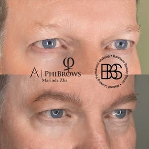 Eyebrow Tattoo result by Bareface Beauty Studio in Irvine, CA