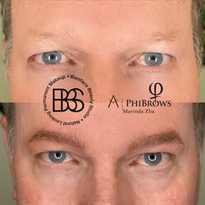 Eyebrow Tattoo result by Bareface Beauty Studio in Irvine, CA