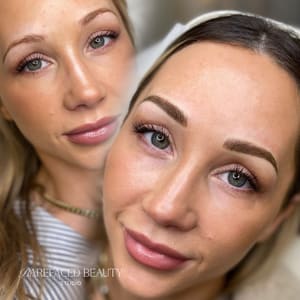 Eyebrow Tattoo result by Barefaced Beauty Studio in St Petersburg, FL