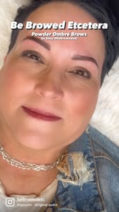 Eyebrow Tattoo result by Be Browed Etcetera Permanent Makeup Studio & PMU Training/The Ohio Institute of Permanent Makeup in Northfield, OH