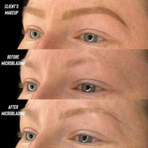 Eyebrow Tattoo result by Be Good Brows and Lashes in Ferndale, MI