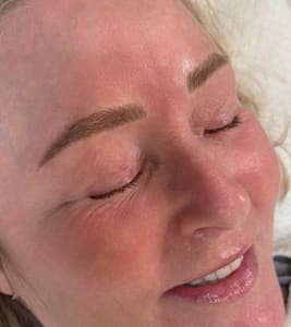 Eyebrow Tattoo result by Beach Beauty Co. in Surf City, NC