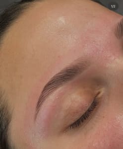 Eyebrow Tattoo result by Beaute Culture Lash and Brow, Co. in Amarillo, TX