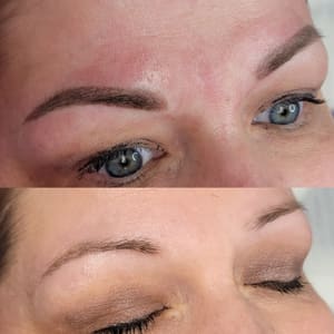 Eyebrow Tattoo result by Beautiful & Blessed Esthetics in Marble Falls, TX