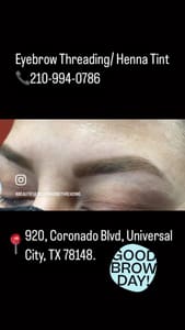 Eyebrow Tattoo result by Beautiful Brow Threading Salon in Universal City, TX
