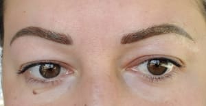 Eyebrow Tattoo result by Beautiful Ink Tattoo Collective in Cumberland, RI