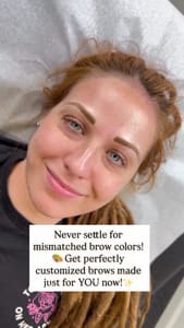 Eyebrow Tattoo result by Beautiful You By Christine LLC in Matthews, NC