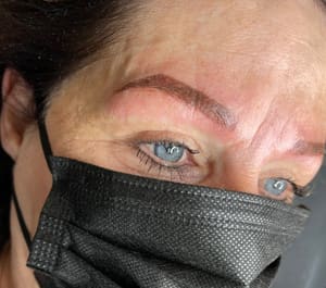 Eyebrow Tattoo result by Beautiful You Permanent Makeup and Microblading in Iowa City, IA